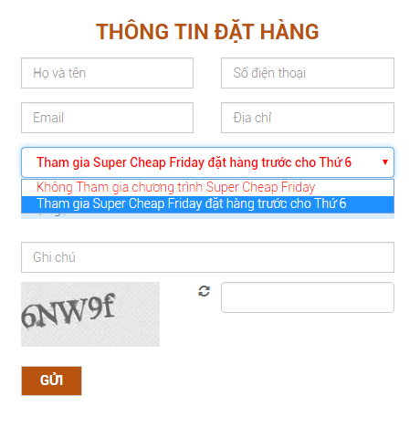 hướng dẫn đặt hàng
