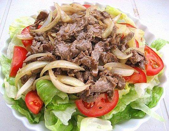 Thịt Bò Xào tỏi 