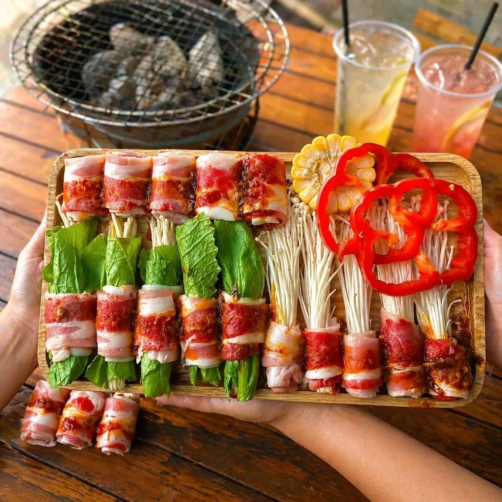 ba rọi bò cuộn
