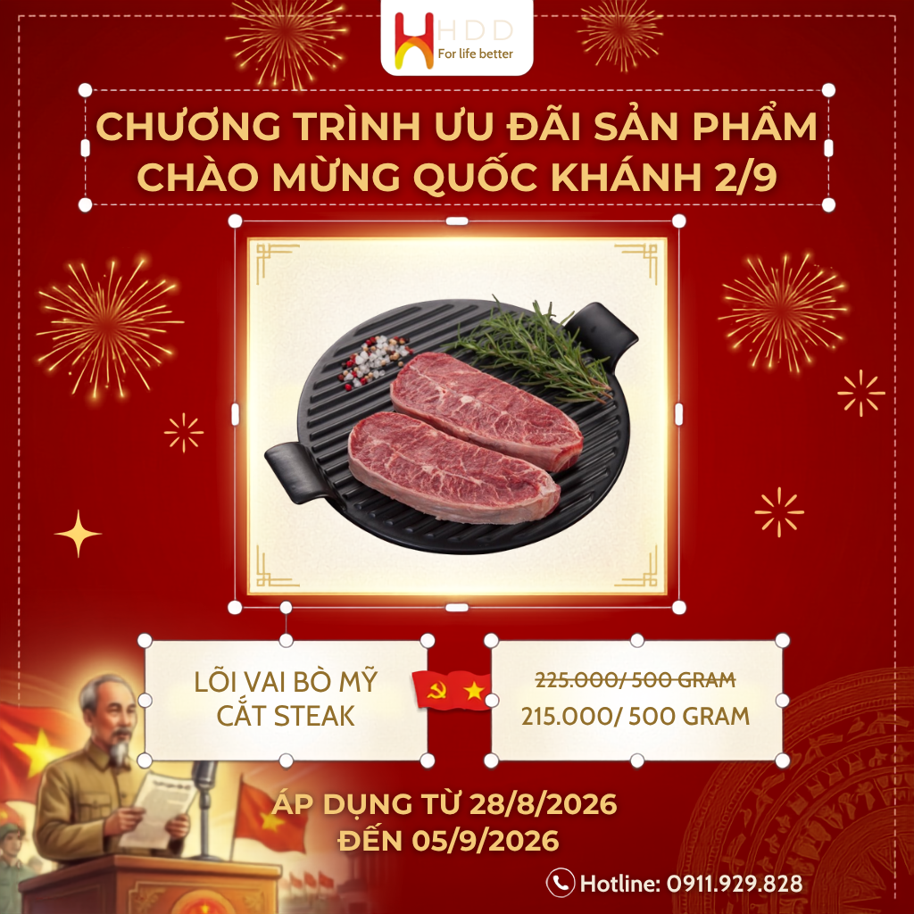 Thịt bò nhập khẩu ưu đãi dịp đại lễ 2/9 cho tiệc lẩu nướng gia đình